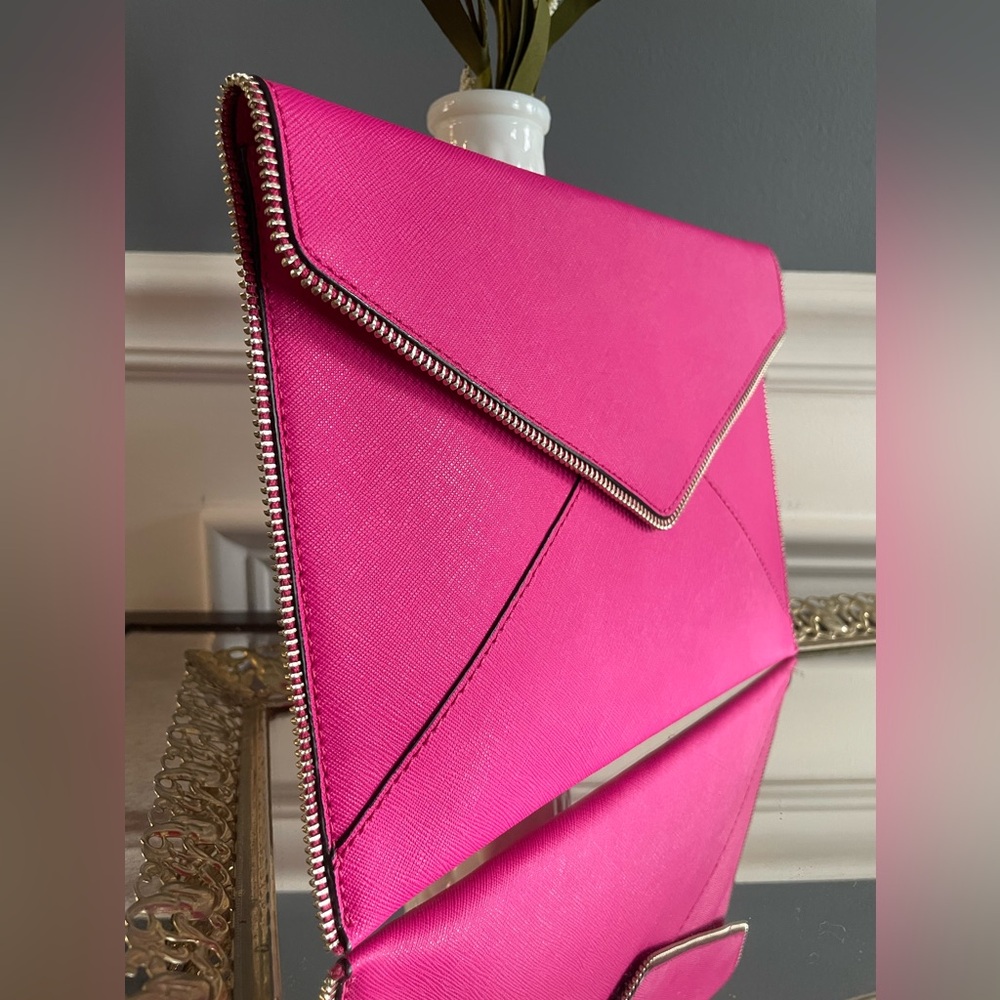 Rebecca Minkoff Fuchsia Envelope Clutch - Picture 2 of 5